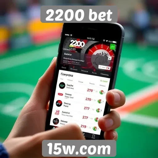 Experiência mobile do site 2200 bet