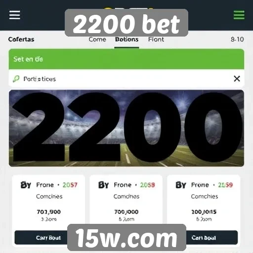 Ofertas promocionais disponíveis na 2200 bet