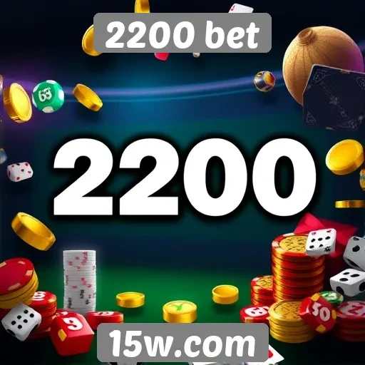 Variedade de jogos disponíveis na 2200 bet